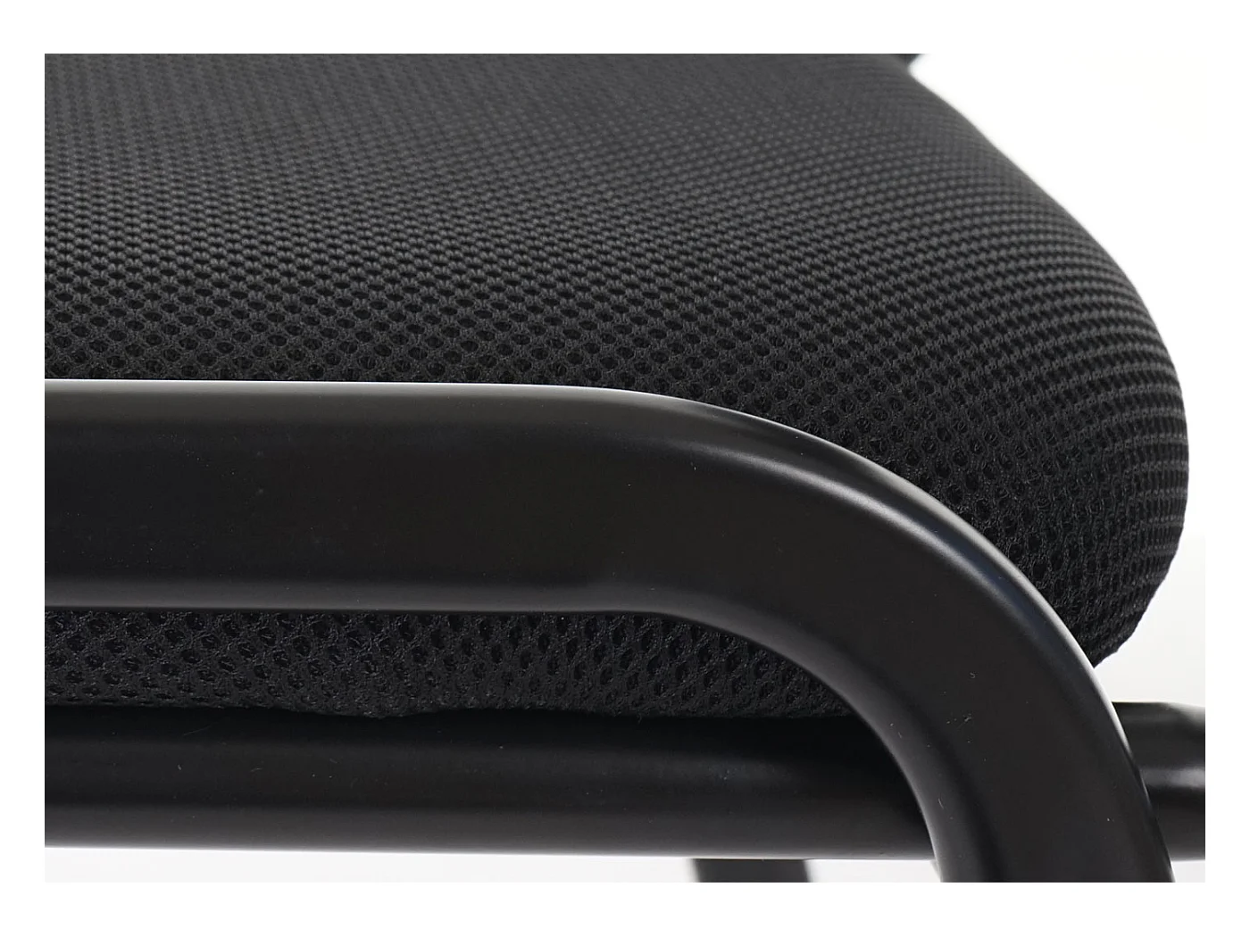 Besucherstuhl H401 Stapelbar (2er-Set), Sitz schwarz, Füße schwarz