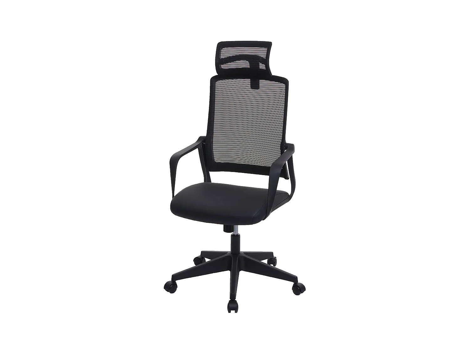 Chaise de bureau MCW-J52,  noir