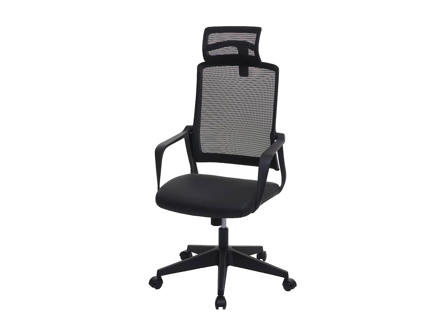 Chaise de bureau MCW-J52,  noir