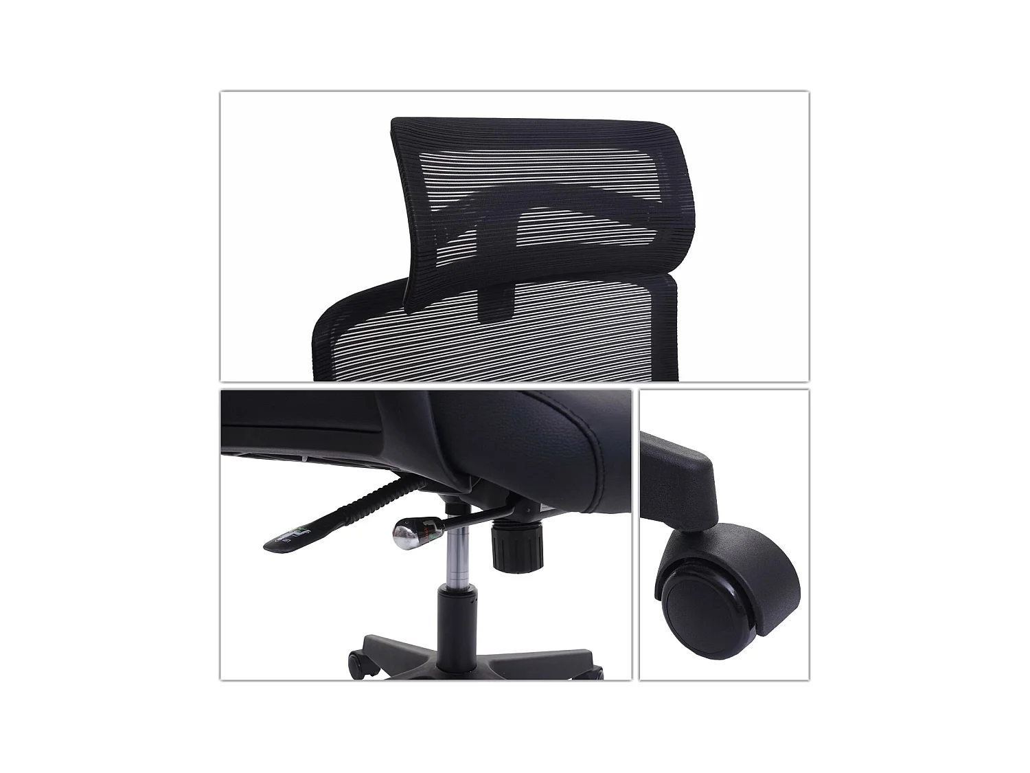 Chaise de bureau MCW-J52,  gris