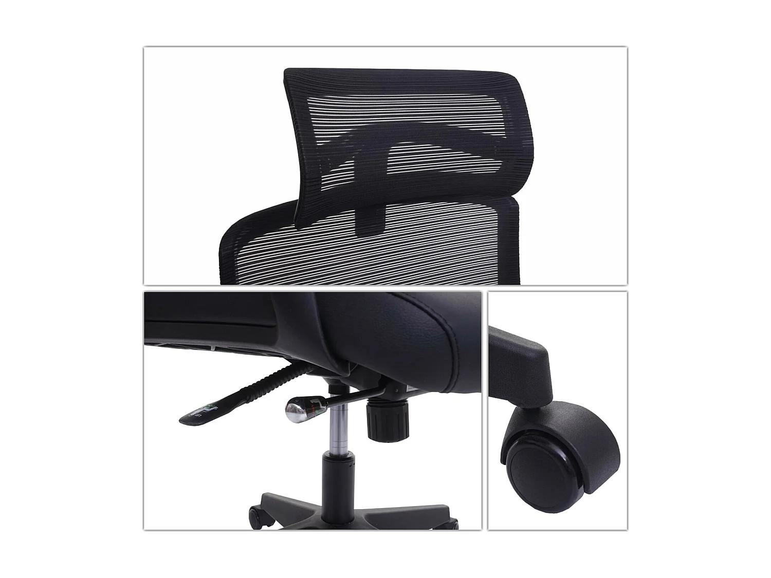 Chaise de bureau MCW-J52,  gris