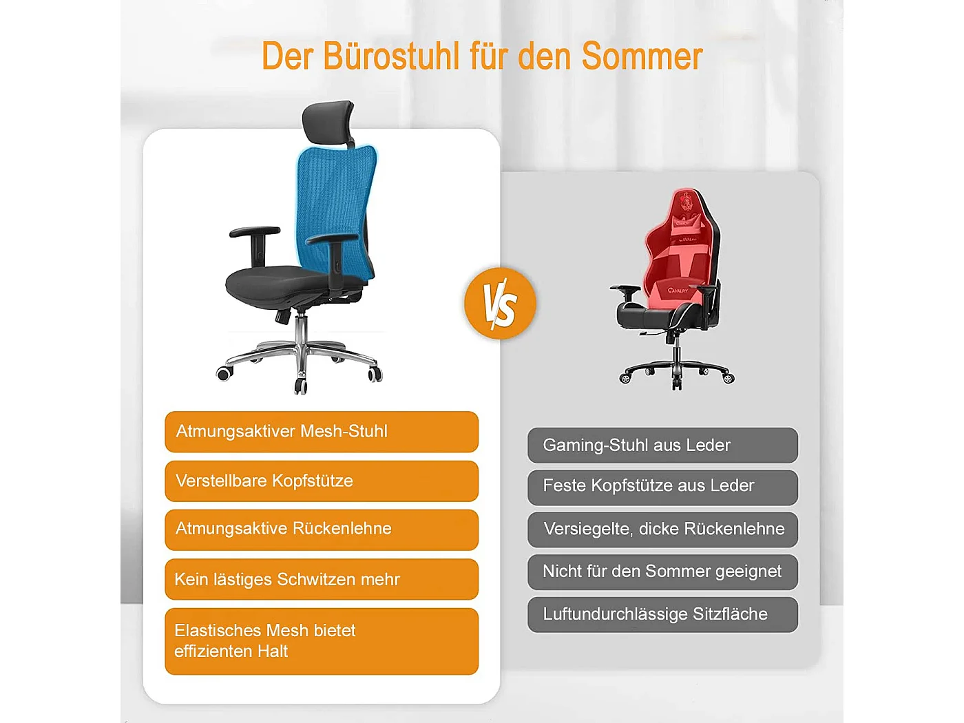 Chaise de bureau SIHOO-J86,  sans repose-pieds, gris