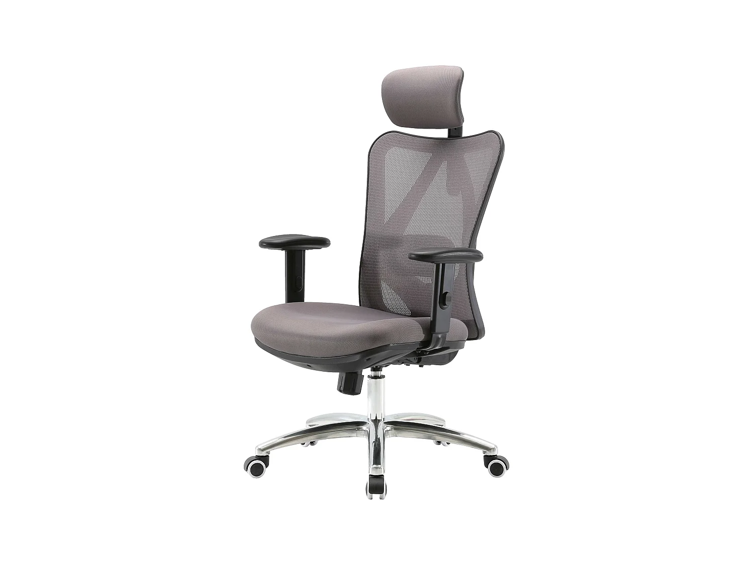 Chaise de bureau SIHOO-J86,  sans repose-pieds, gris