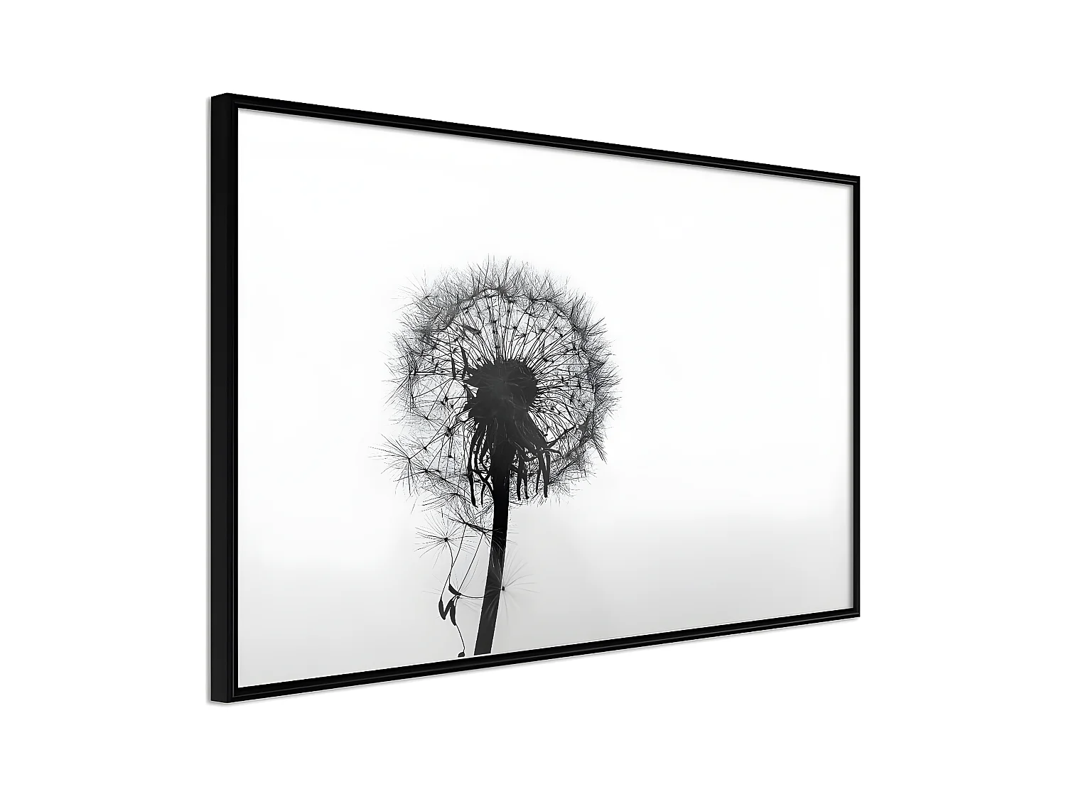 Affiche Murale Encadrée "Waiting for the Wind" 30 x 20 cm Noir