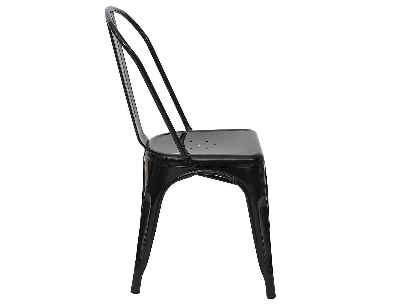 Chaise MCW-A73 Métal (lot de 2),  noir