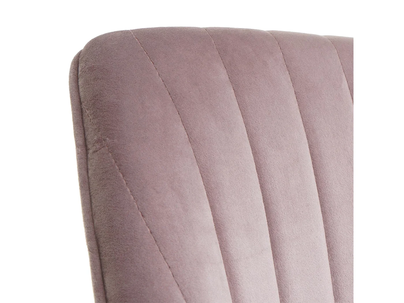 Bureaustoel MCW-J62 fluweel met armleuning,  roze