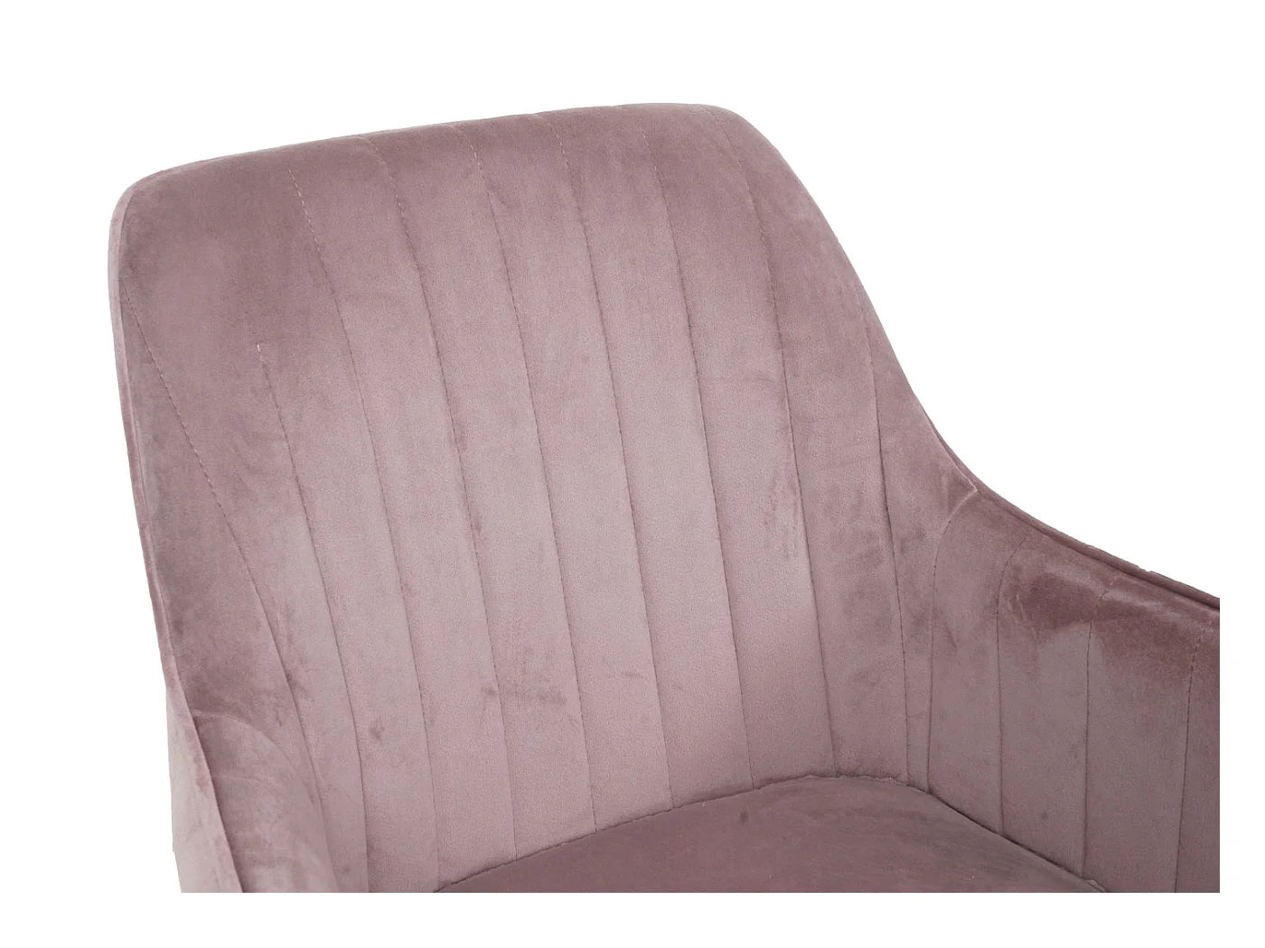 Bürostuhl MCW-J62 Samt mit Armlehne, Rosa