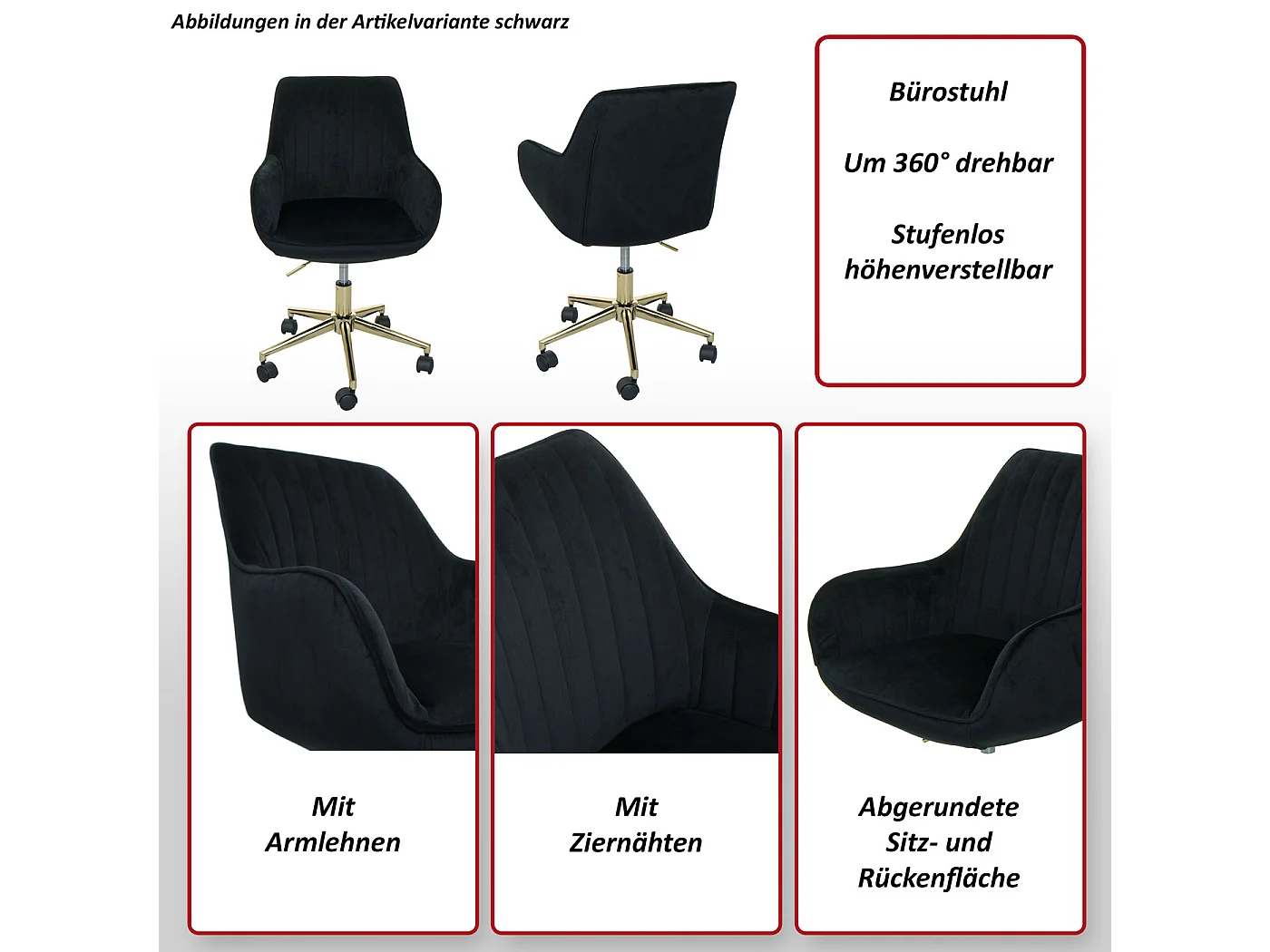 Krzesło biurowe MCW-J62 velvet z podłokietnikiem,  różowy