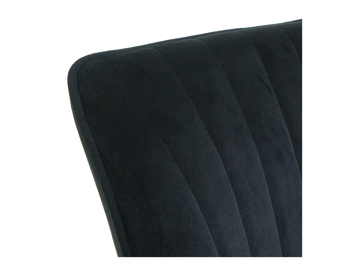 Cadeira de escritório MCW-J62 de veludo com apoio de braços,  preto