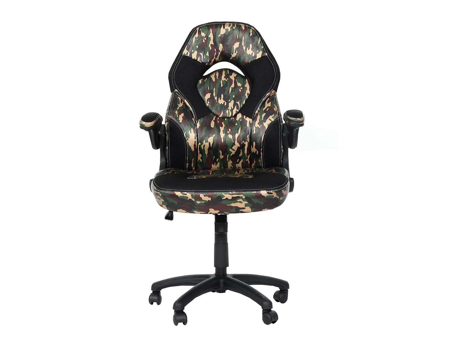 Chaise de bureau MCW-K13,  camouflage-noir