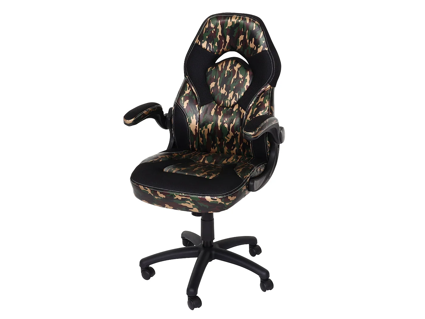 Chaise de bureau MCW-K13,  camouflage-noir