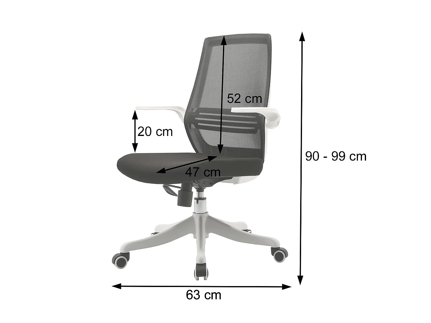Chaise de bureau SIHOO-J88,  gris