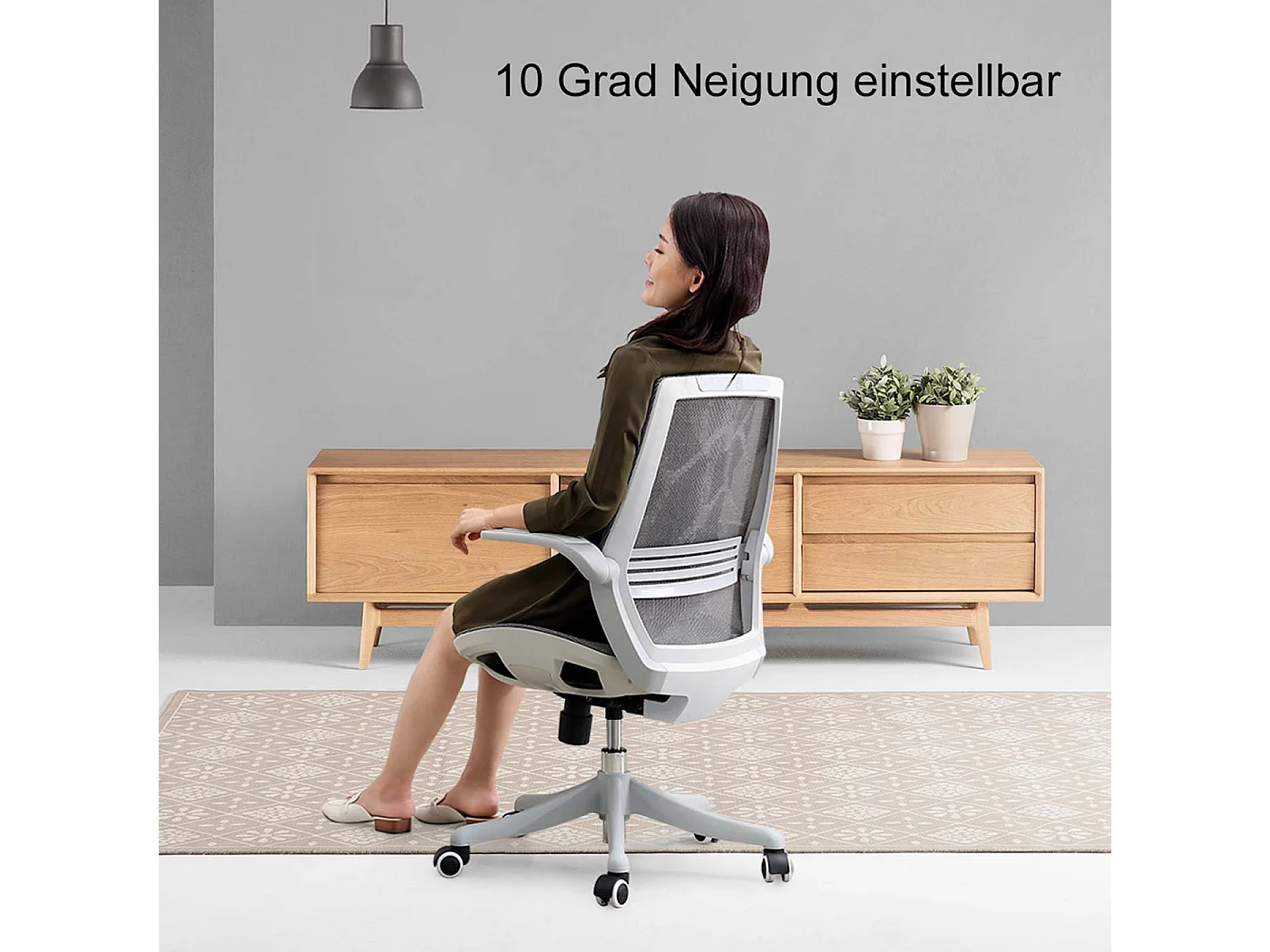 Chaise de bureau SIHOO-J91,  gris