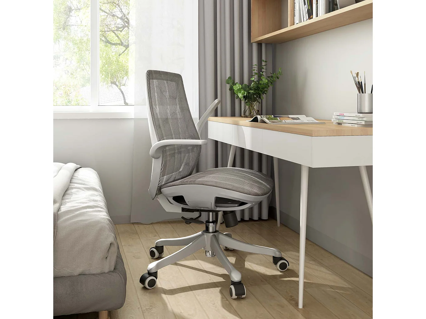 Chaise de bureau SIHOO-J91,  gris