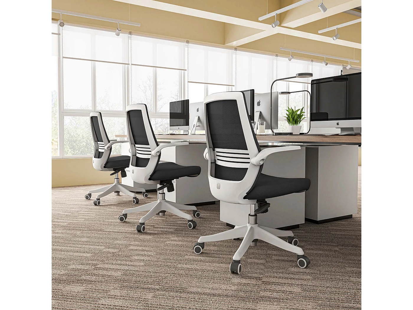 Krzesło biurowe SIHOO-J88,  czarny