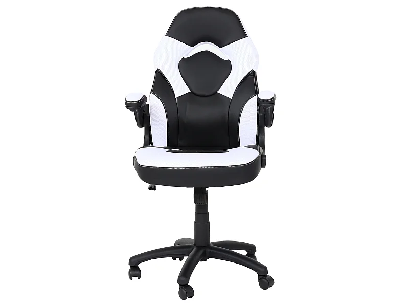 Silla de oficina MCW-K13,  blanco-negro