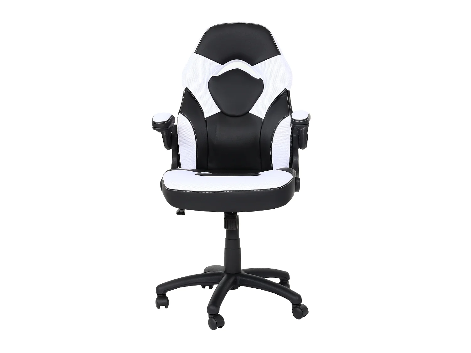 Chaise de bureau MCW-K13,  noir-blanc