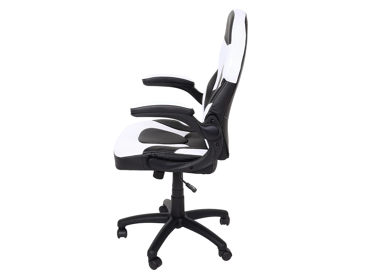 Chaise de bureau MCW-K13,  noir-blanc