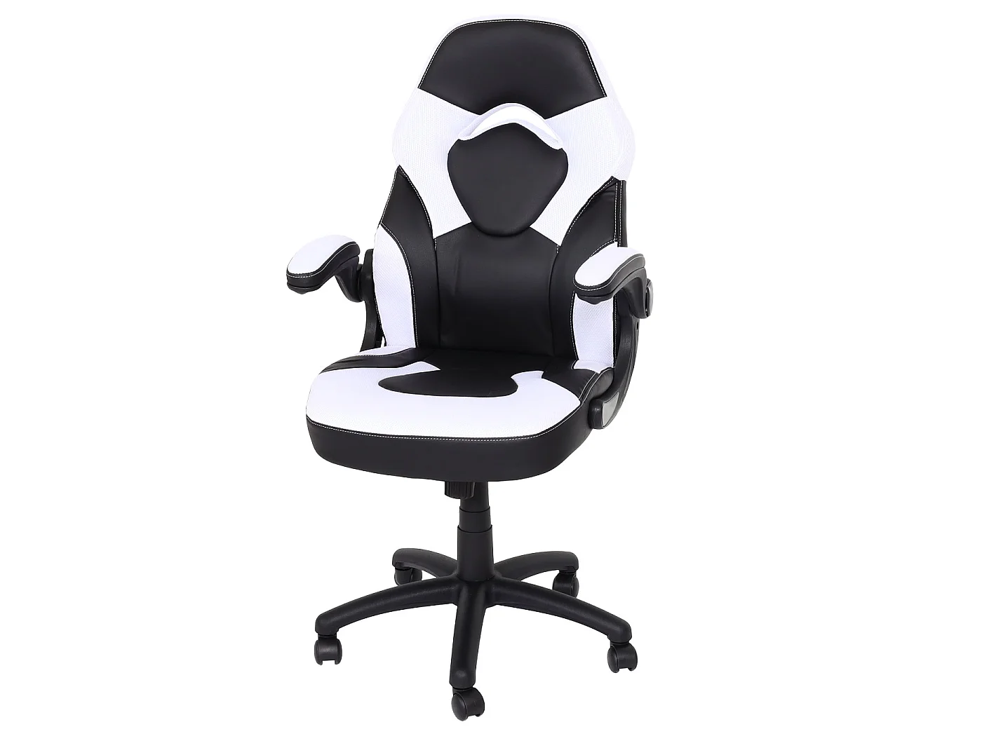 Chaise de bureau MCW-K13,  noir-blanc