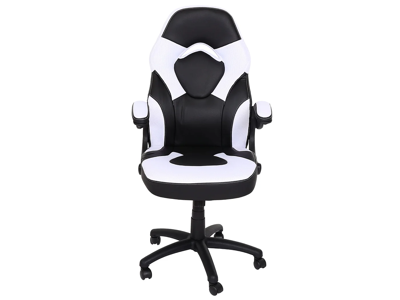 Chaise de bureau MCW-K13,  noir-blanc