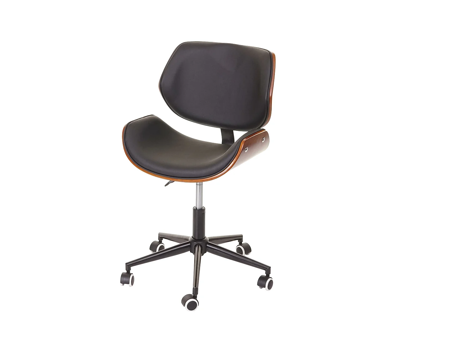 Bureaustoel MCW-G25,  zwart-bruin