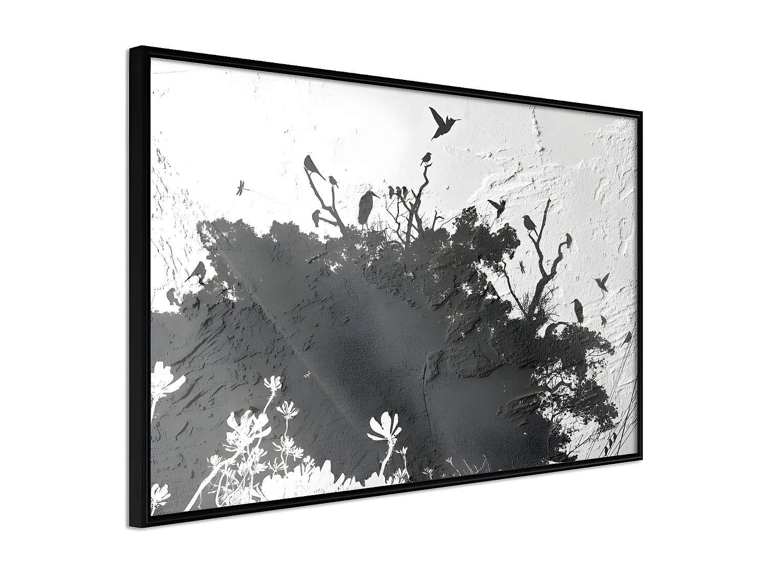 Affiche Murale Encadrée "Escaping the Darkness" 45 x 30 cm Noir