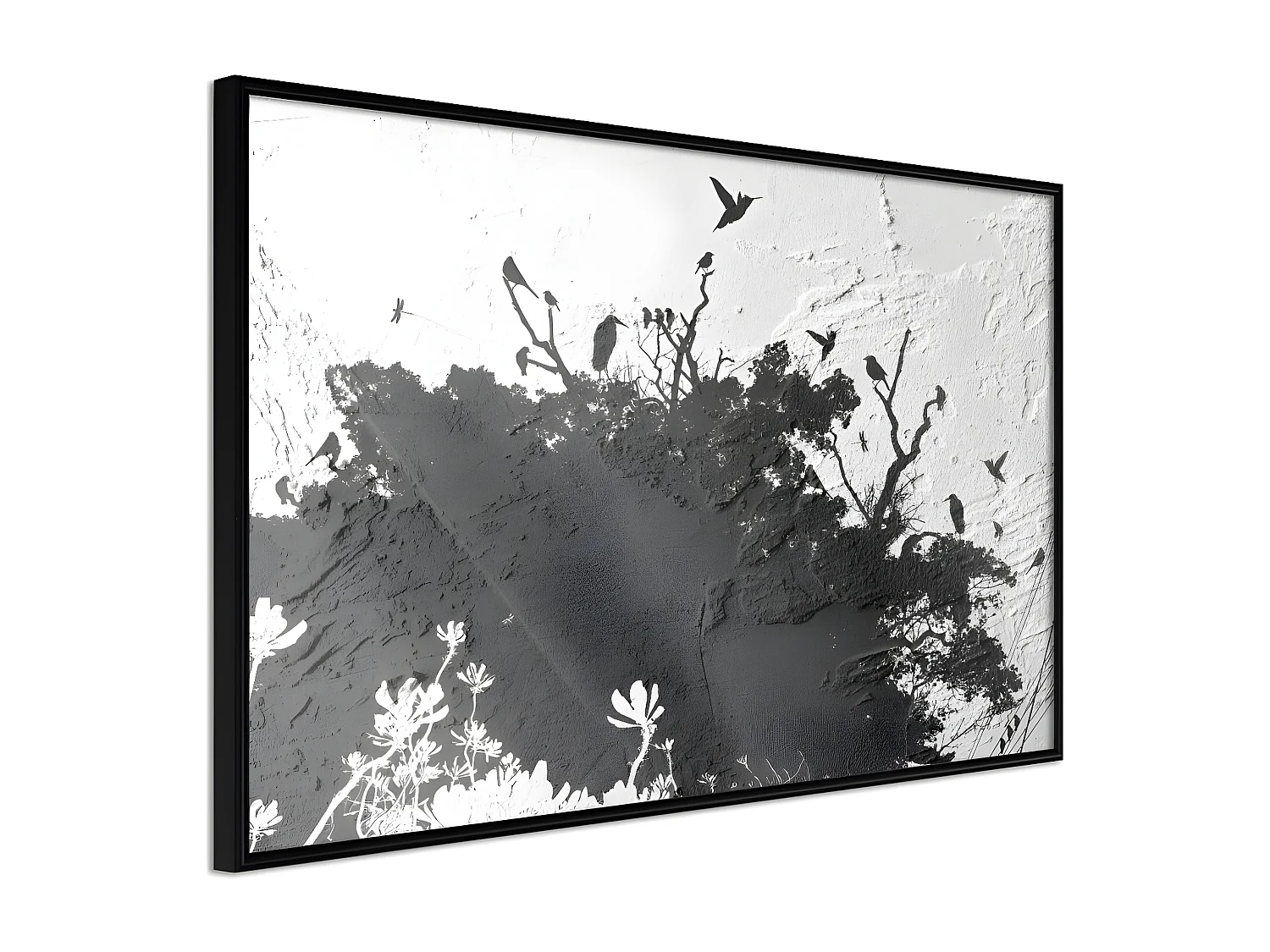 Affiche Murale Encadrée "Escaping the Darkness" 90 x 60 cm Noir