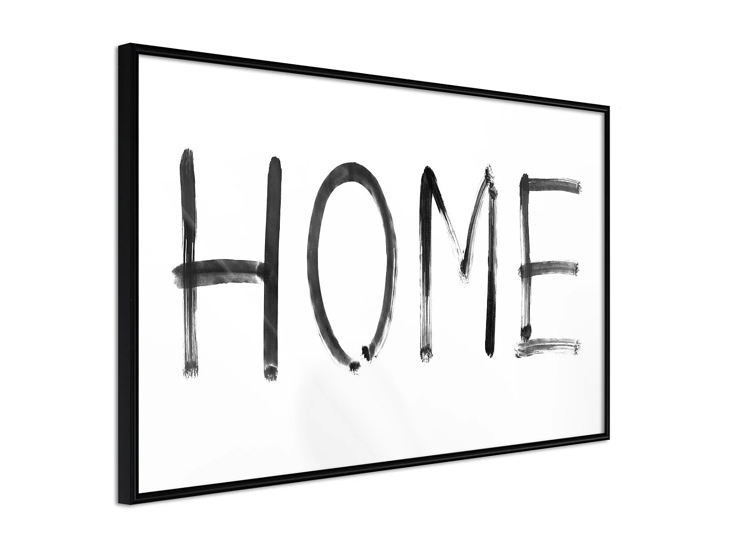 Affiche Murale Encadrée "Simply Home Horizontal" 45 x 30 cm Noir