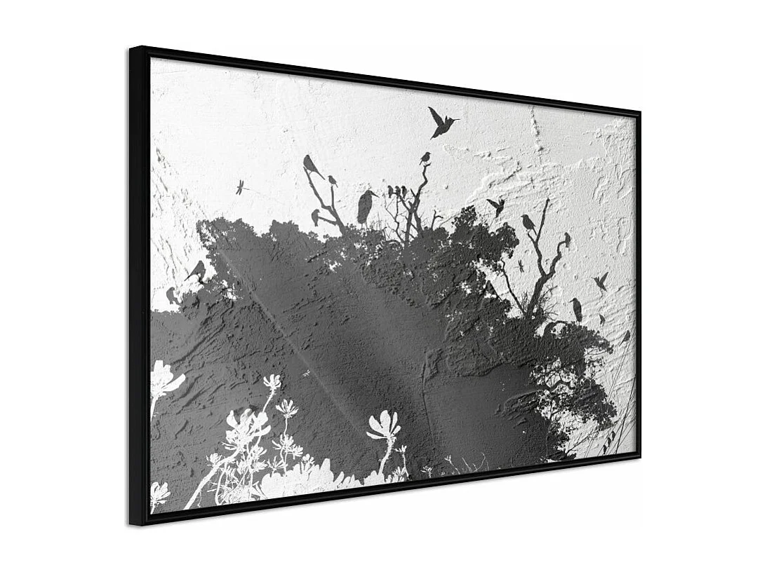 Affiche Murale Encadrée "Escaping the Darkness" 30 x 20 cm Noir