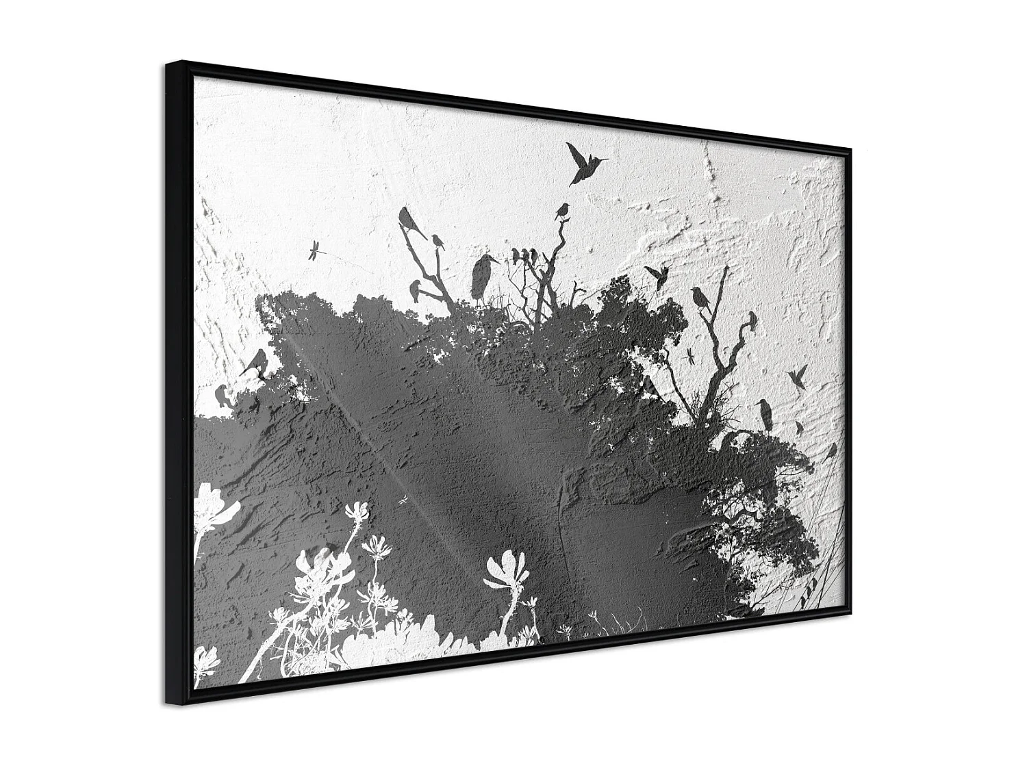 Affiche Murale Encadrée "Escaping the Darkness" 30 x 20 cm Noir