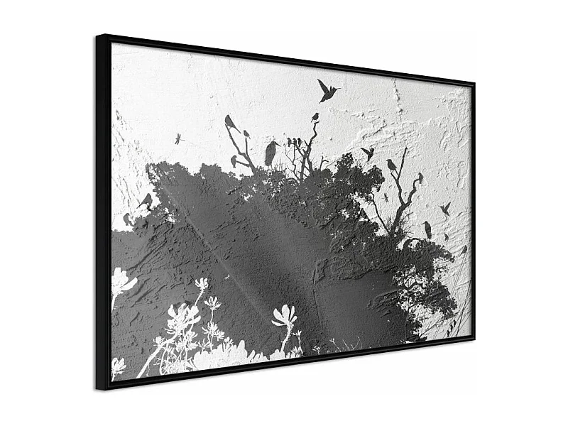 Affiche Murale Encadrée "Escaping the Darkness" 30 x 20 cm Noir