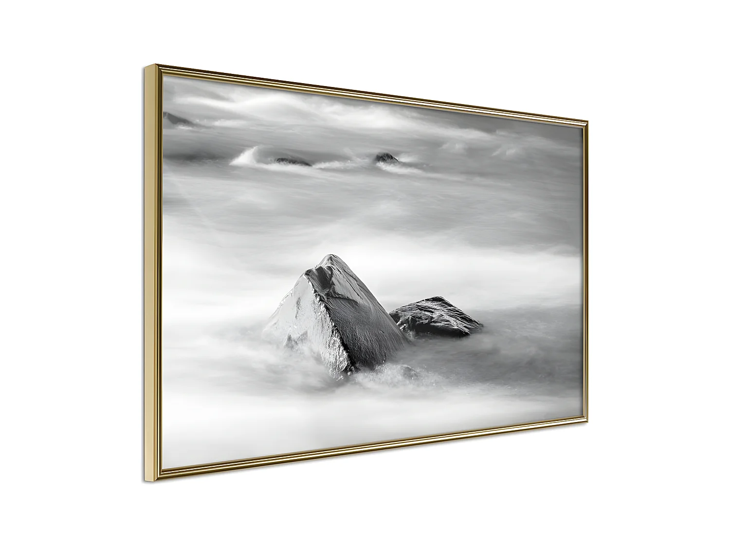 Affiche Murale Encadrée "Loneliness II" 90 x 60 cm Or