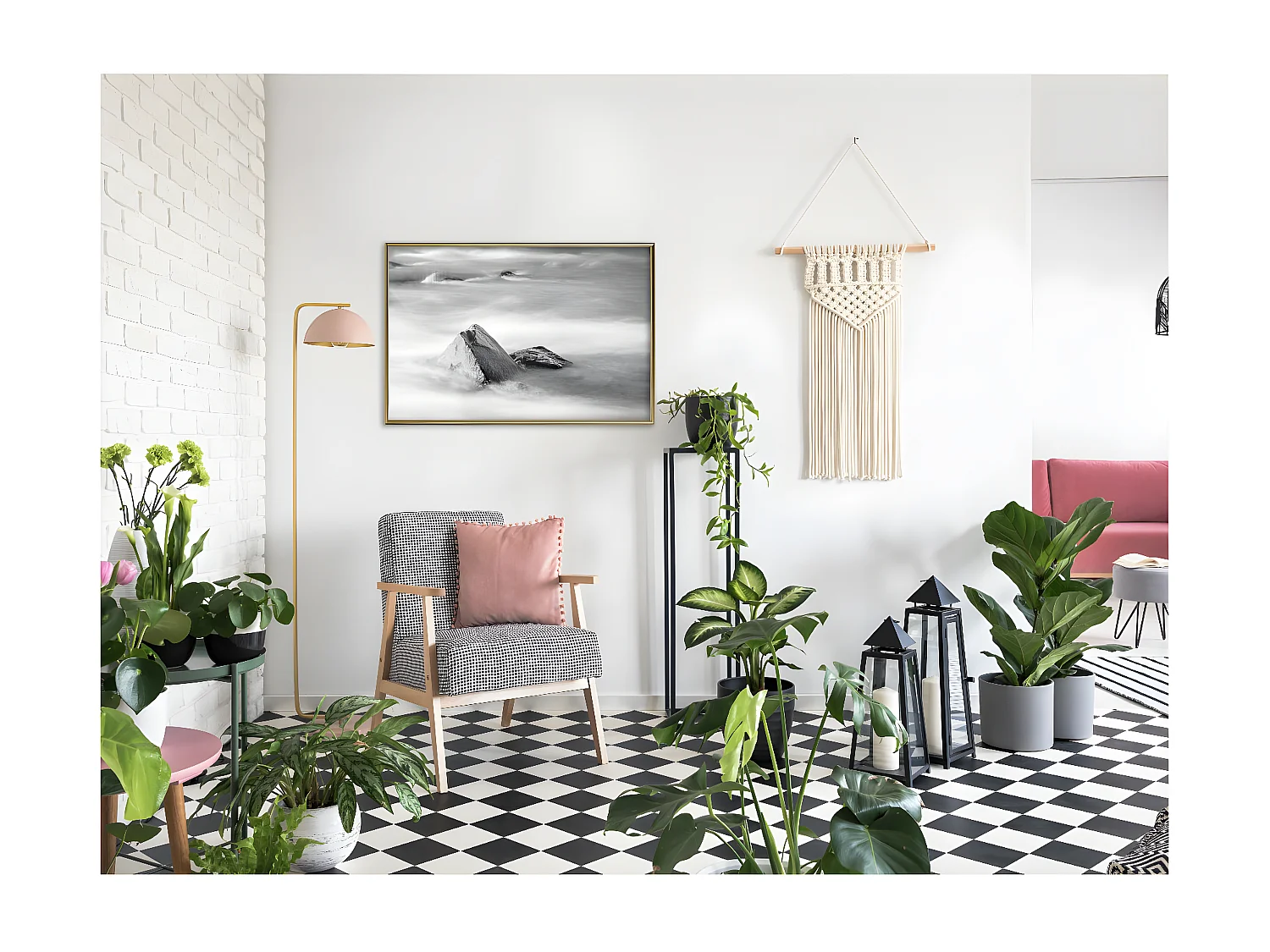 Affiche Murale Encadrée "Loneliness II" 90 x 60 cm Or