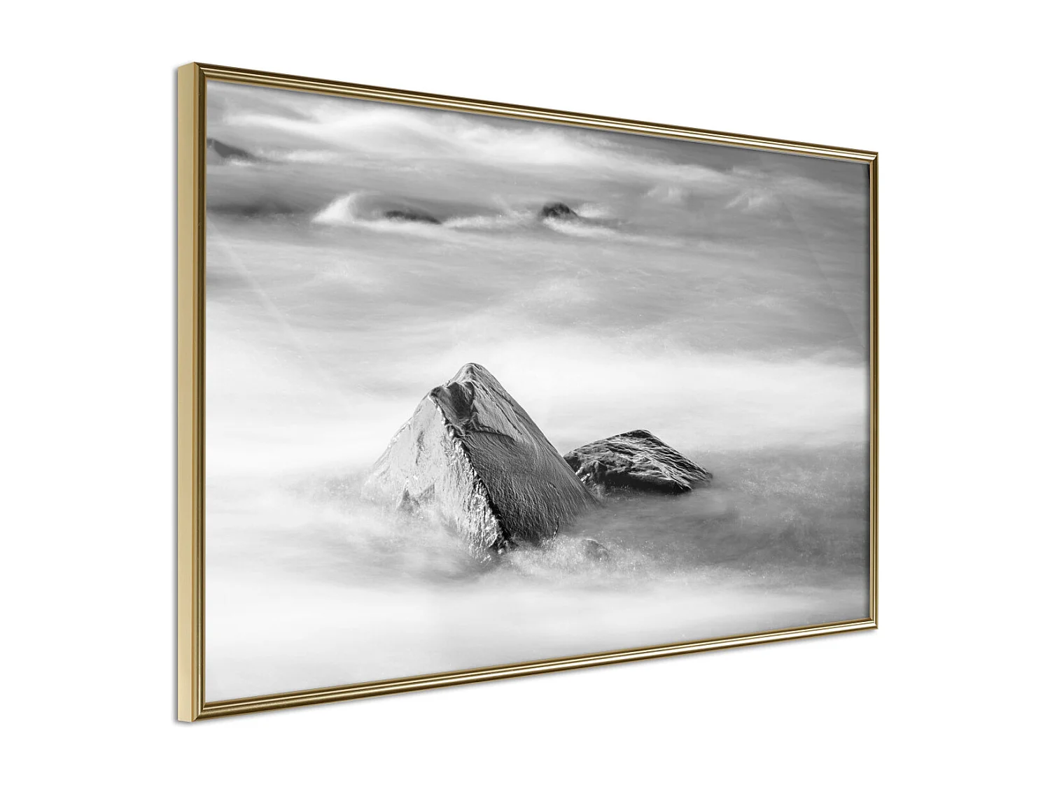 Affiche Murale Encadrée "Loneliness II" 90 x 60 cm Or