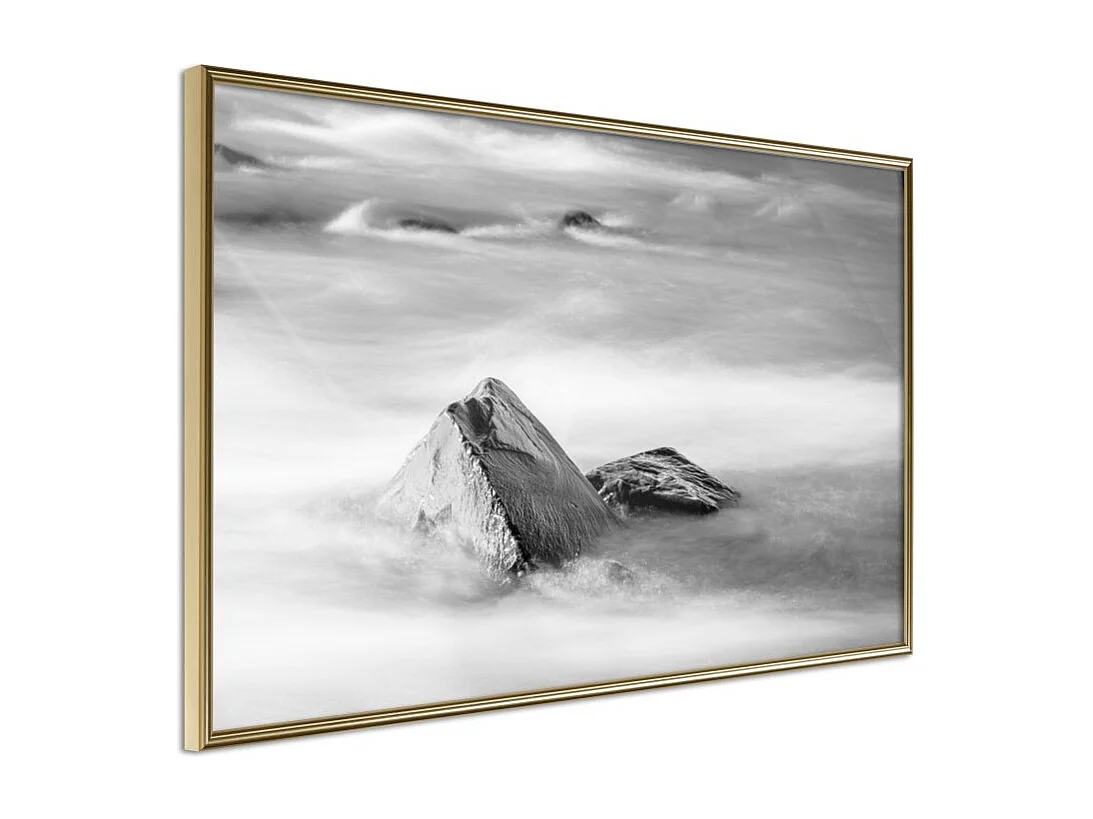 Affiche Murale Encadrée "Loneliness II" 60 x 40 cm Or