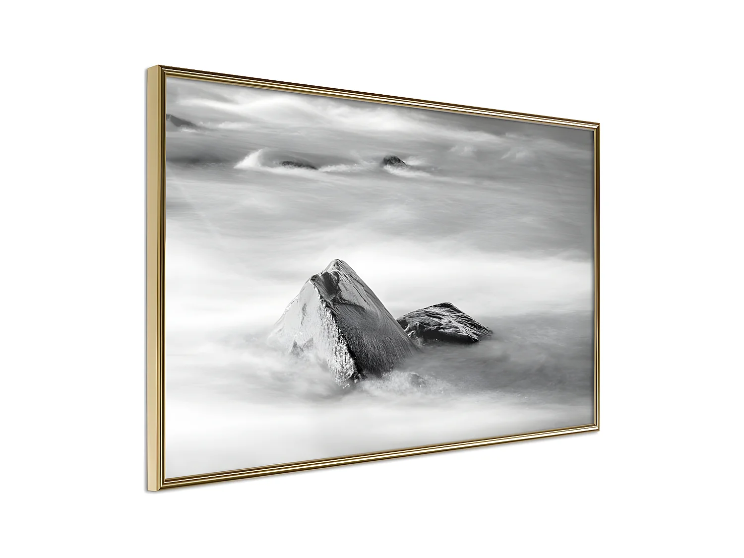 Affiche Murale Encadrée "Loneliness II" 30 x 20 cm Or