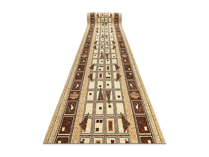 Alfombra de pasillo BCF JETTA DZETA beige 150x600 cm