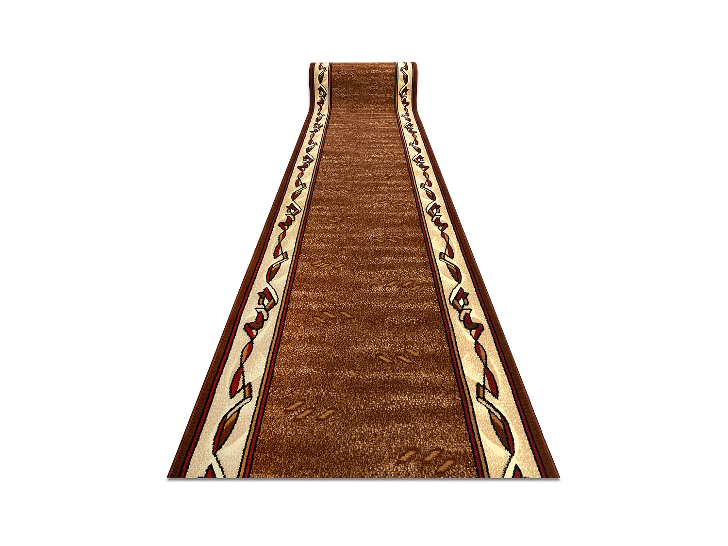 TAPIS DE COULOIR BCF FILIP marron 90x200 cm