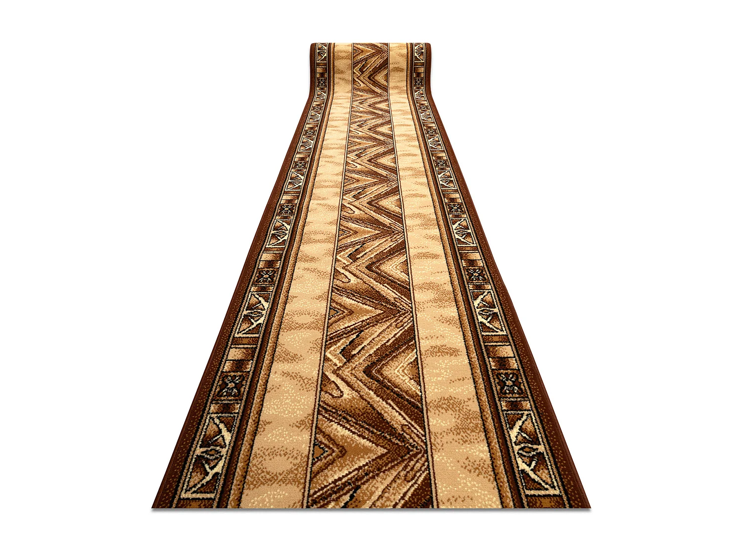 TAPIS DE COULOIR BCF OPAL beige 140x360 cm