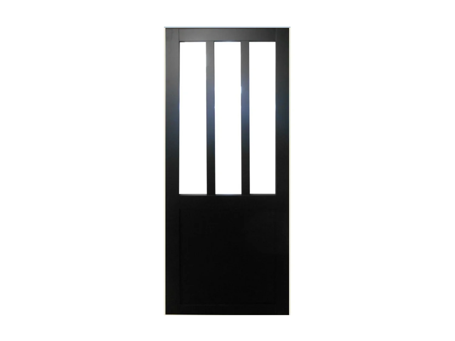 Gd Menuiseries Zwarte Werkplaatsschuifdeur H204 X L83