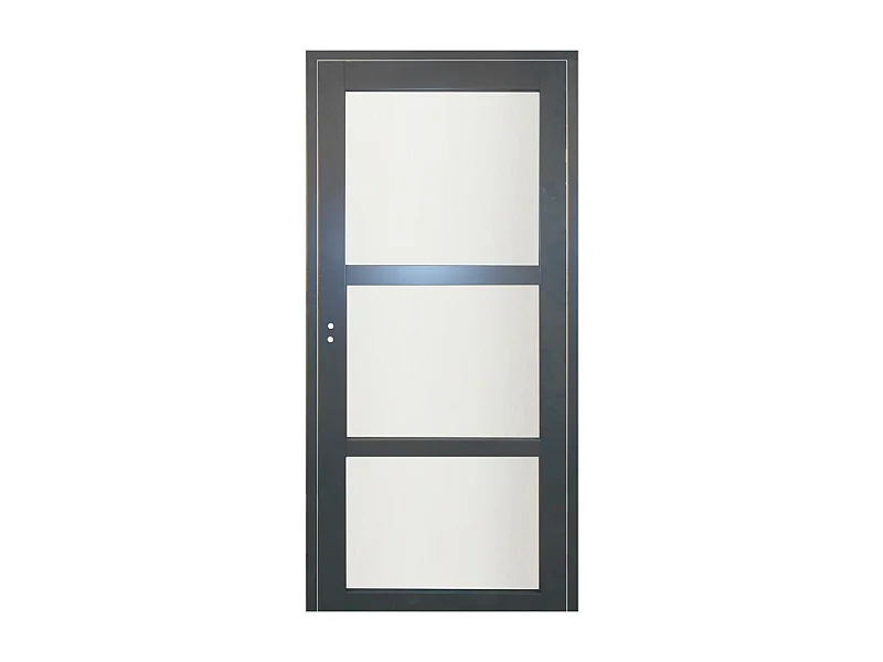 Bloc Porte Blakeria Ral7016 Vitree H204 X L73 Poussant Droite Cotes Tableau Gd Menuiseries