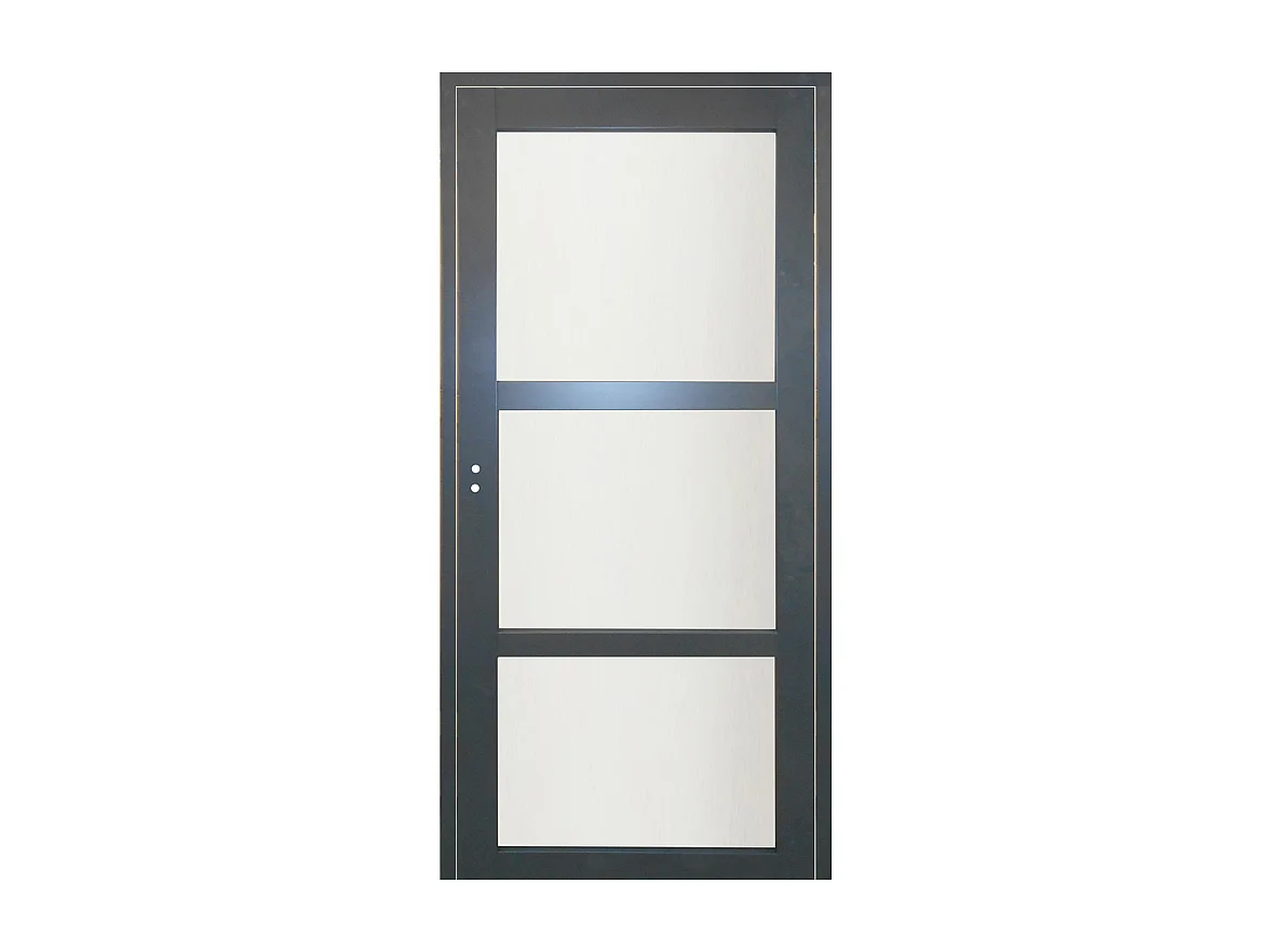 Bloc Porte Blakeria Ral7016 Vitrée H204 X L73 Côte Tableau P.droite Gd Menuiseries