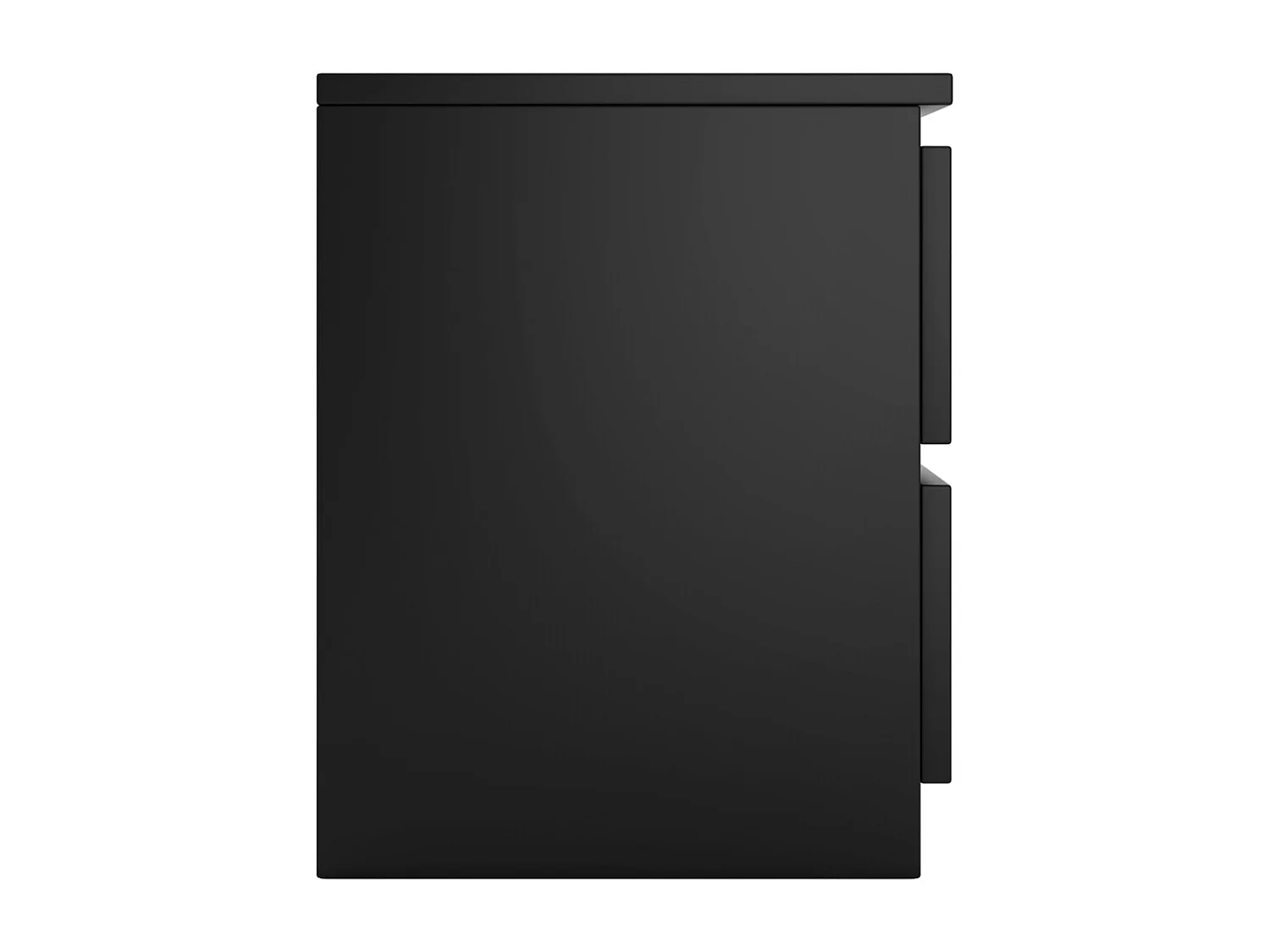 ASTER T2 - Table de chevet moderne chambre - 40x30x30 cm - Table d'appoint 2 tiroirs - Table de nuit