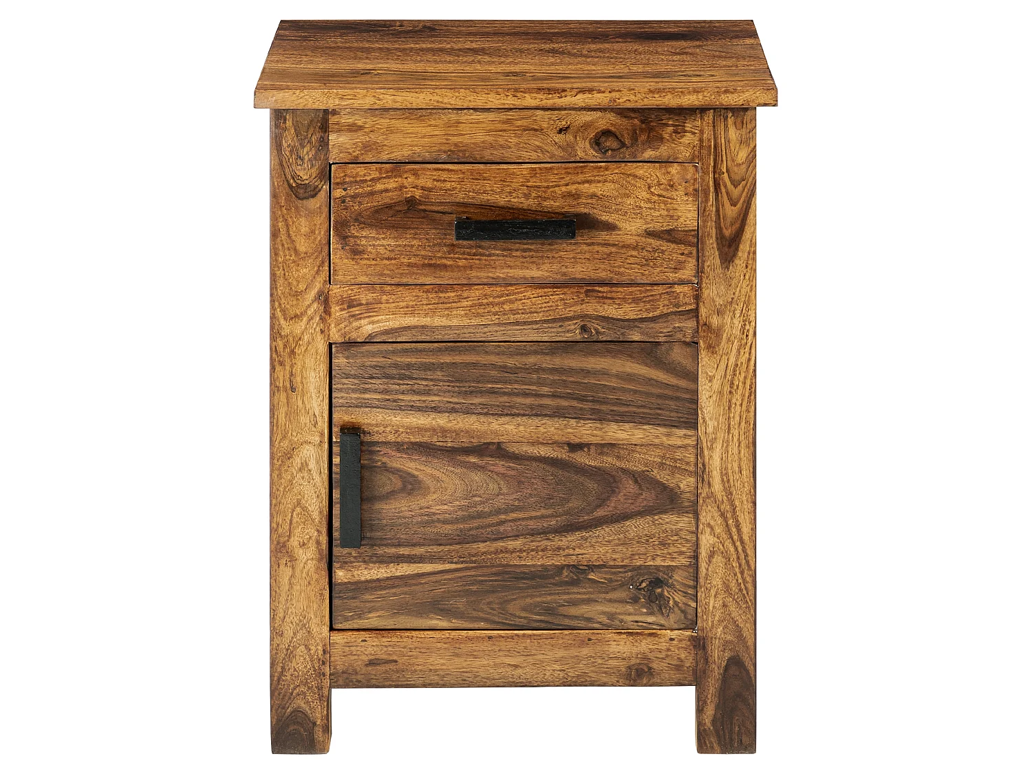 2x Table de chevet bois massif de Sheesham 45x40x60 cm WOMO-DESIGN