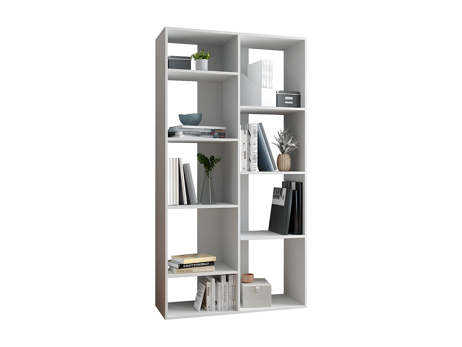 Rayonnage 9 Niches Blanc 185 cm LINEA
