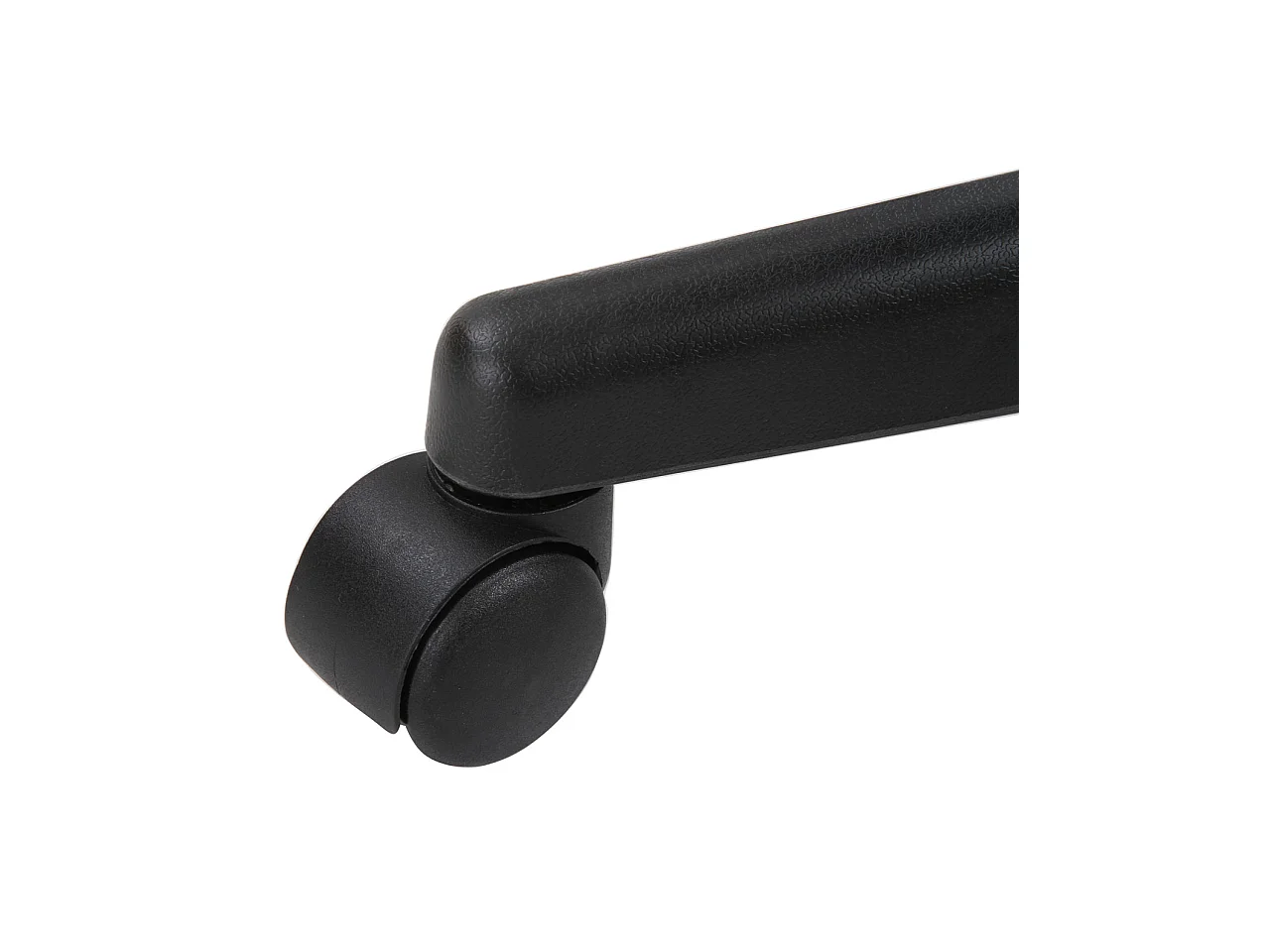 Tabouret à roulettes siège rond simili rembourré pivotant hauteur réglable YE (noir)