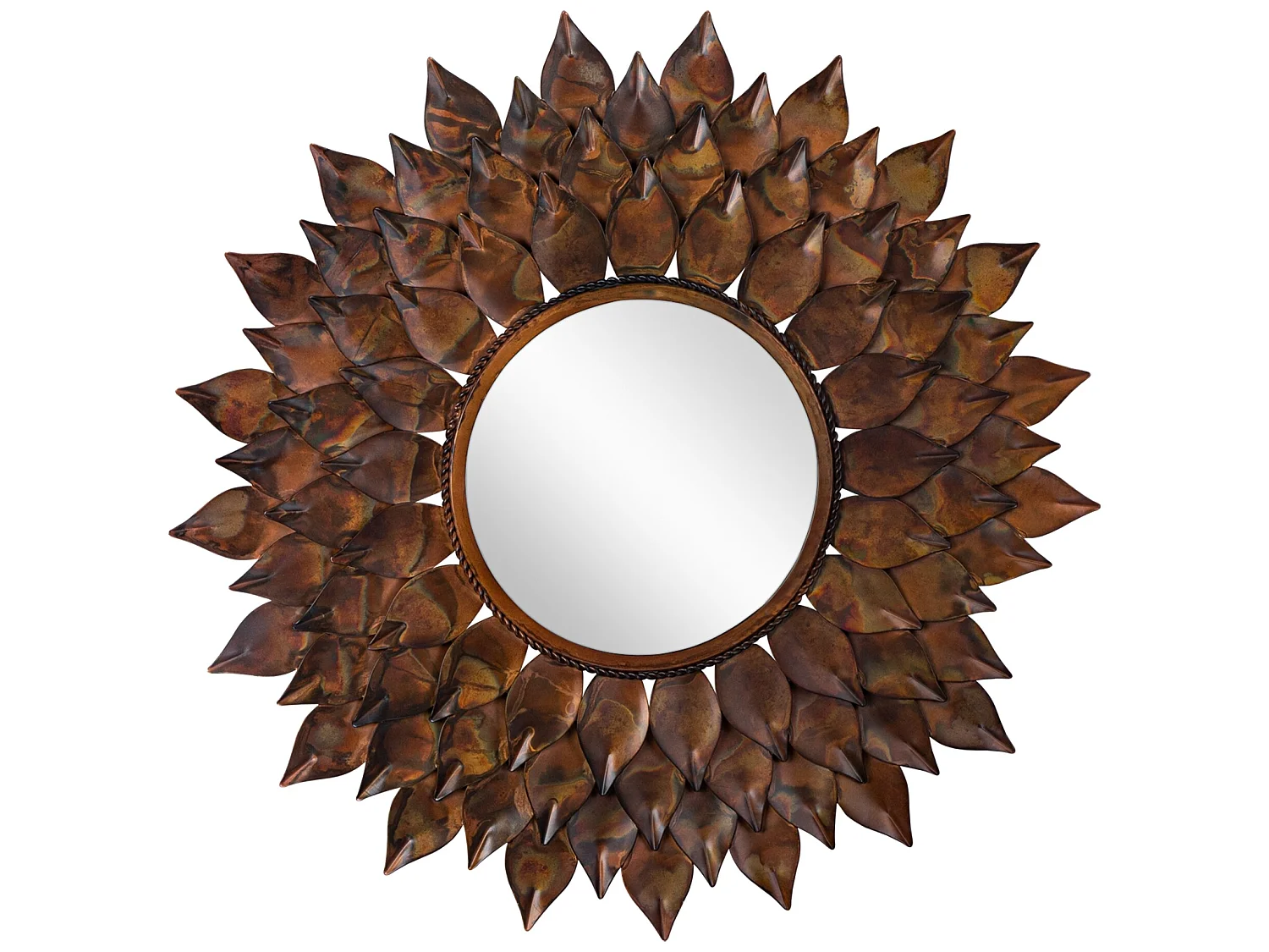 Miroir tournesol cadre métal Rio de Janeiro Ø 74 cm WOMO-DESIGN