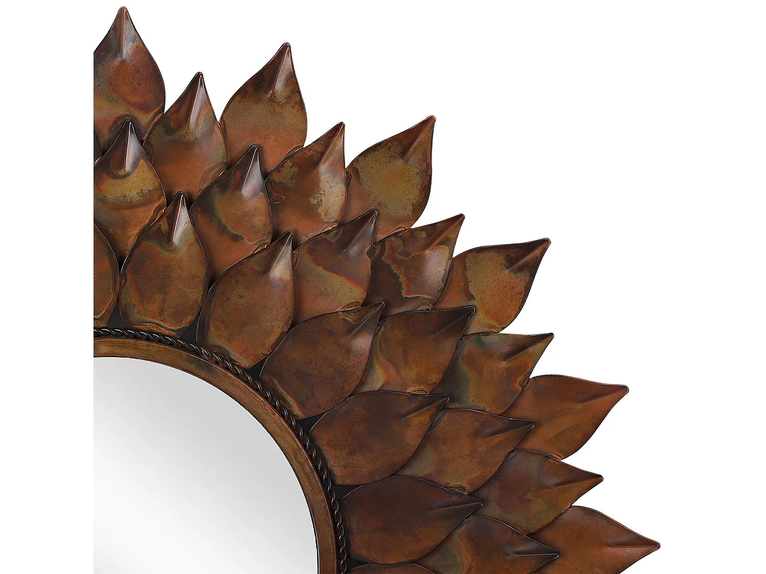 Miroir tournesol cadre métal Rio de Janeiro Ø 74 cm WOMO-DESIGN