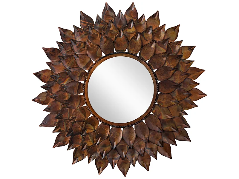 Miroir tournesol cadre métal Rio de Janeiro Ø 74 cm WOMO-DESIGN