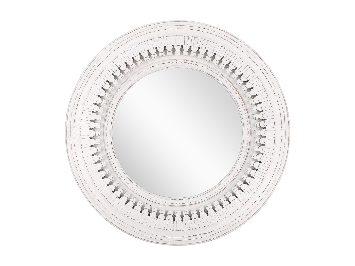 Miroir Rond Design Moderne – Cadre Doré Métallique – Décoration Murale 80 Cm